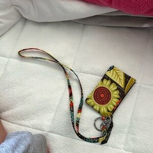 Vera Bradley Lanyard and Wallet
